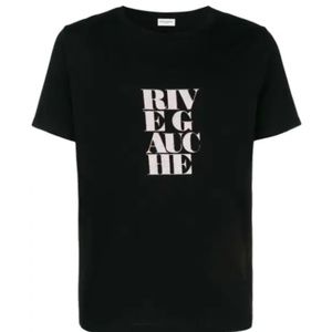 SAINT LAURENT - Rive Gauche T-shirt In Black